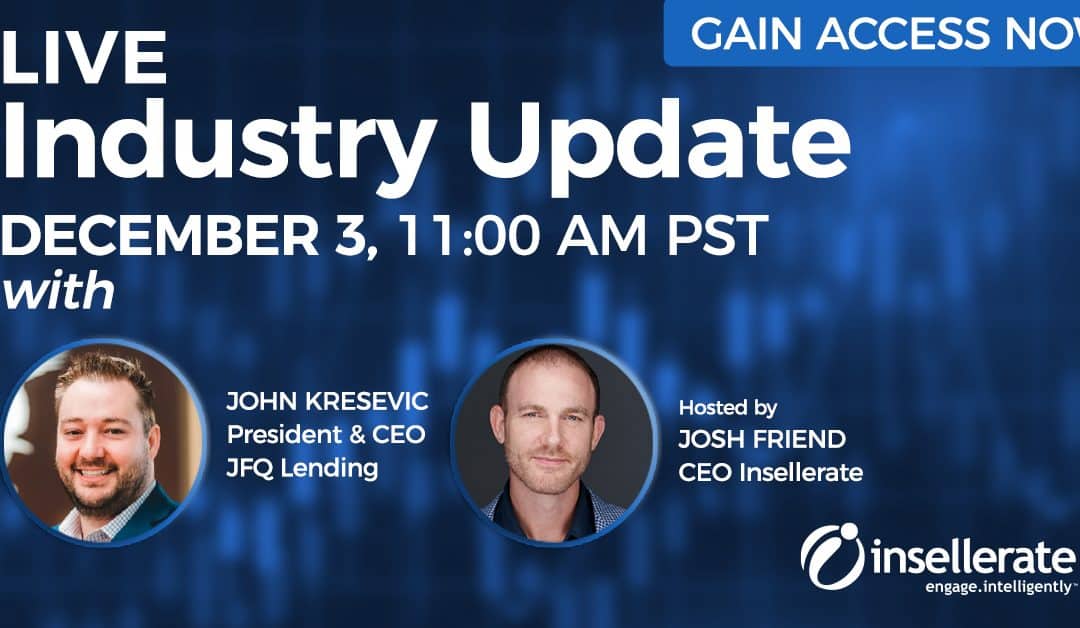 LIVE Industry Update and In-depth conversation with John Kresevic, CEO JFQ Lending